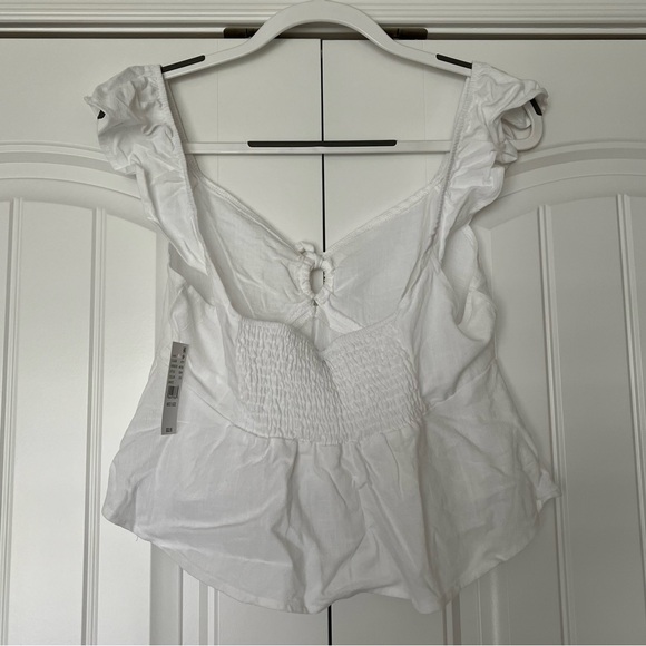 LA Hearts Keyhole Linen Babydoll top - Picture 5 of 7